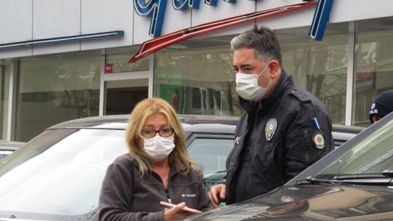 Kaza yapan kadın hüngür hüngür ağladı