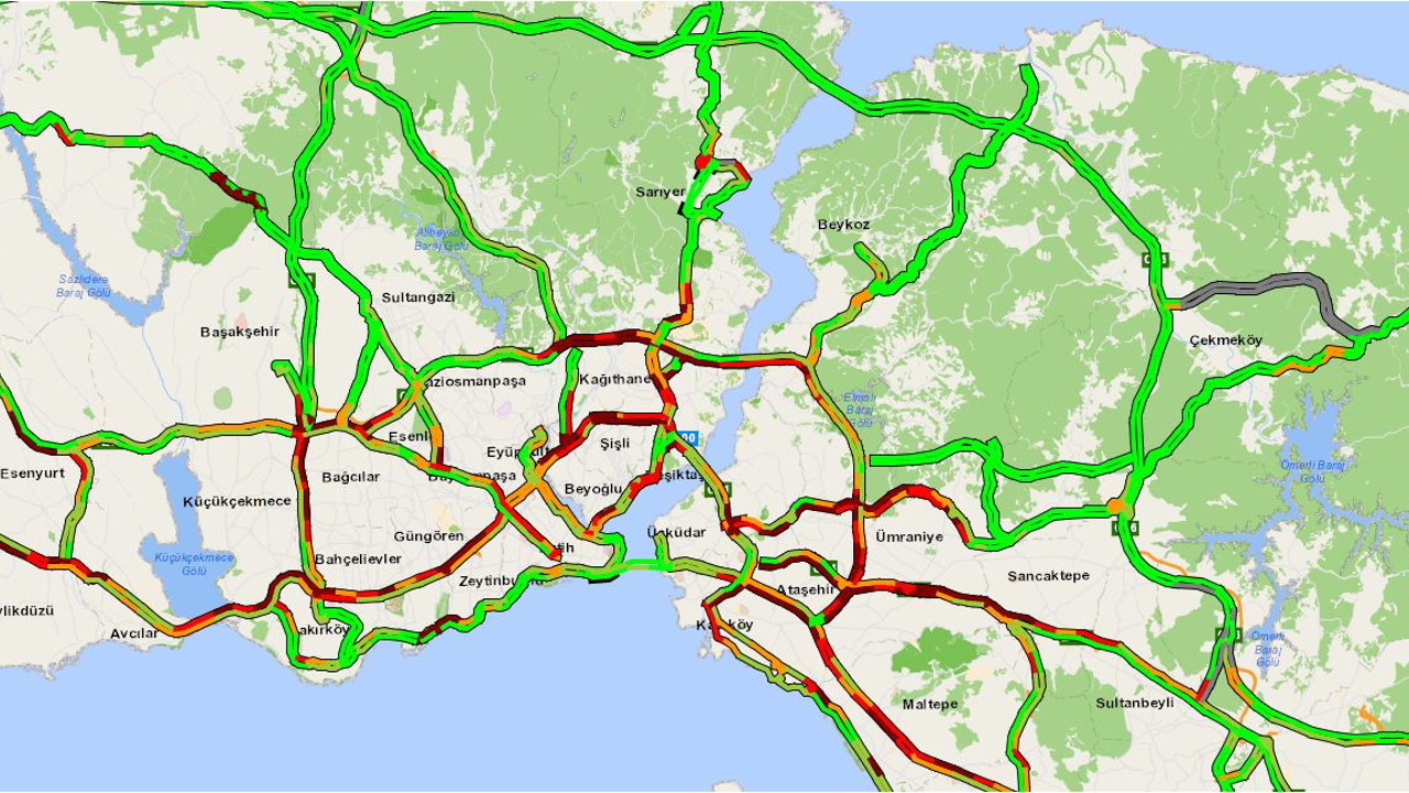İstanbul'da trafik doluluğu yüzde 76'ya ulaştı