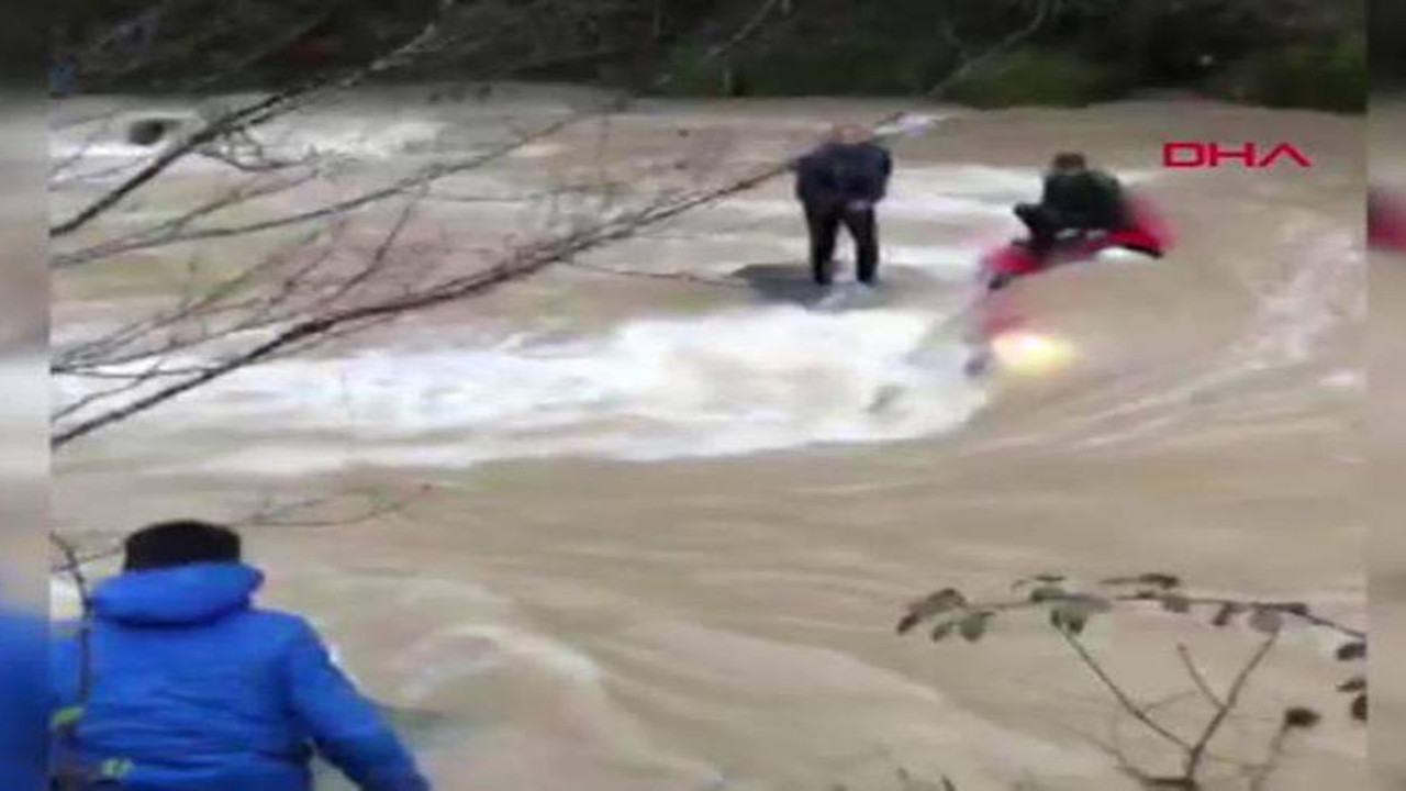 Trabzon’da derede can pazarı. Ölüme sürüklenişe kaya parçası dur dedi