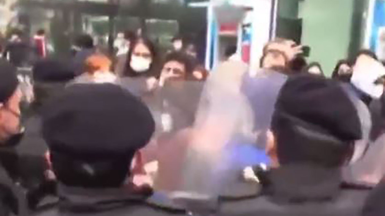 Boğaziçili öğrencilere polis müdahalesi