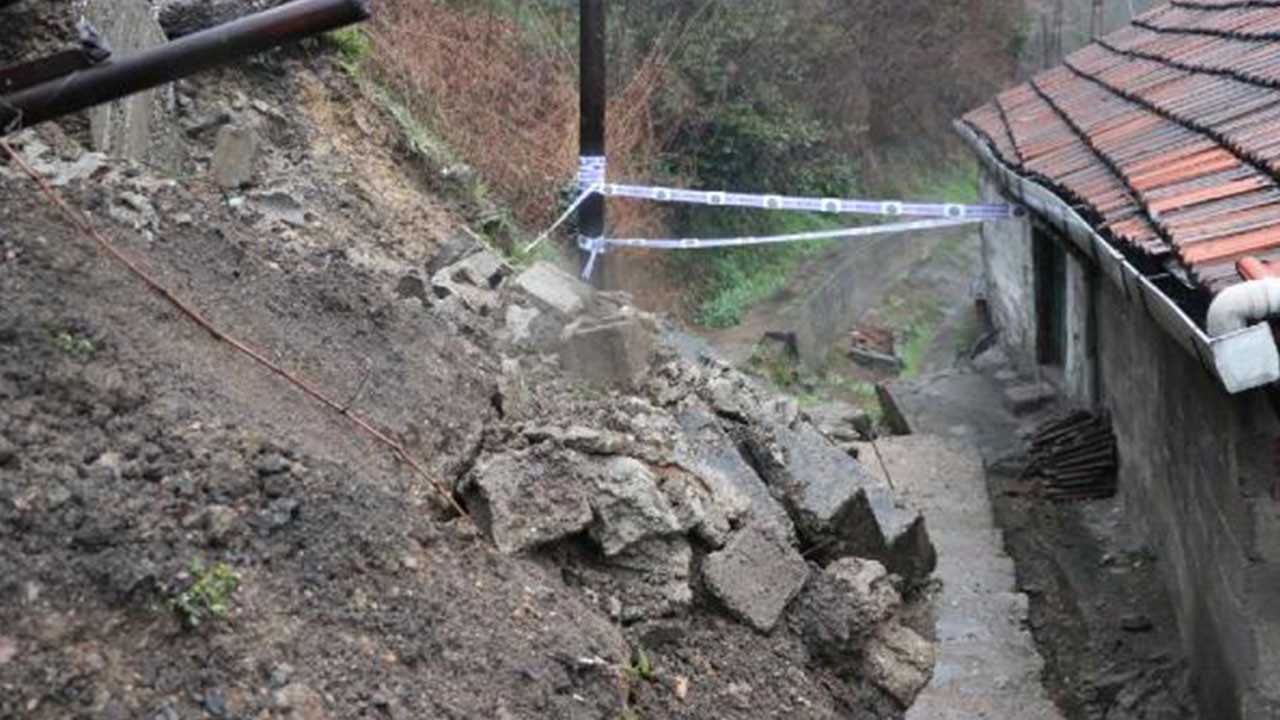 Zonguldak'ta heyelan