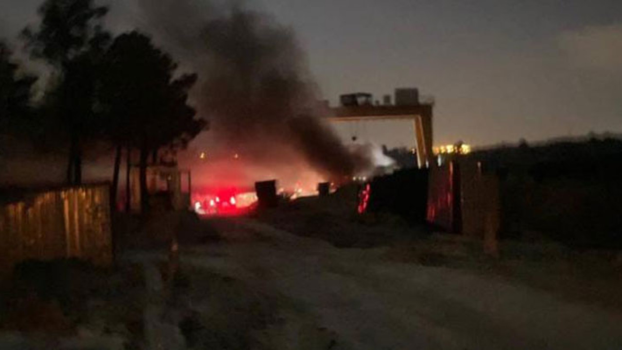 İstanbul'da metro inşaatında yangın (29 Mart 2021)