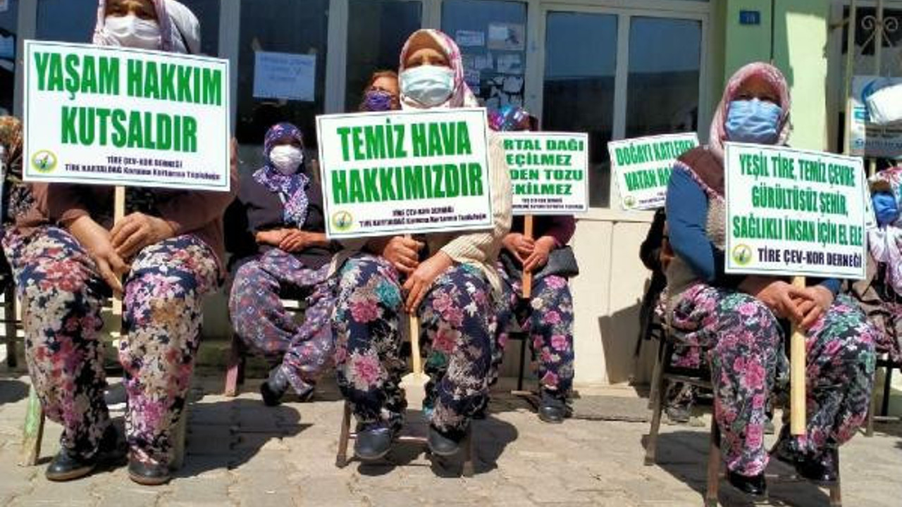 Tire'de köylülerden maden ocağı eylemi