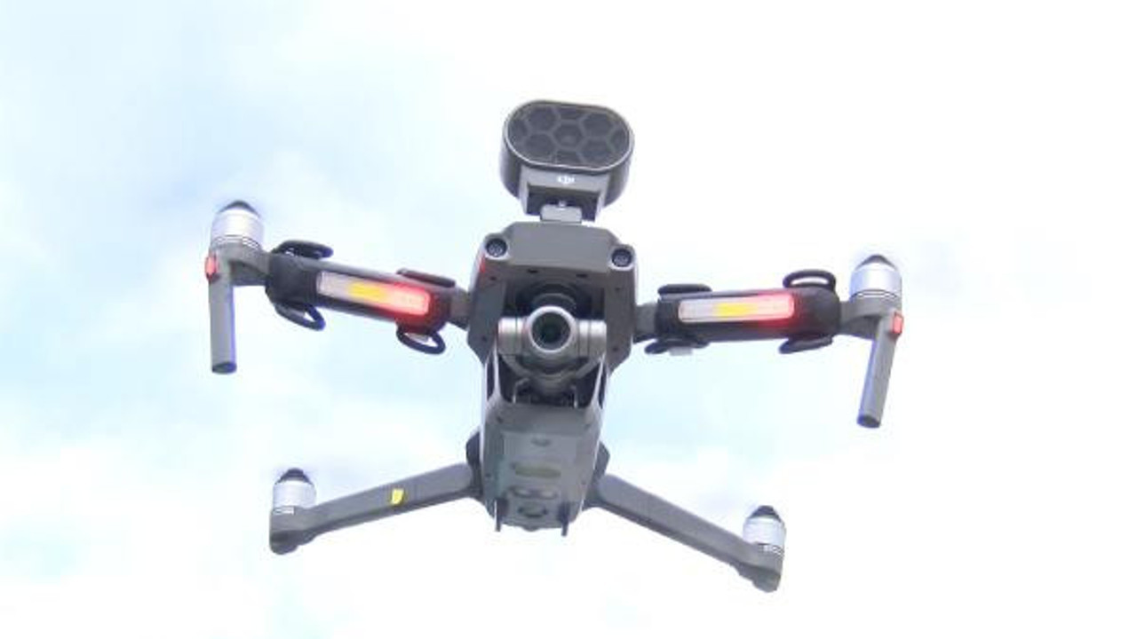 Yeşilköy Sahili'nde drone ile denetim