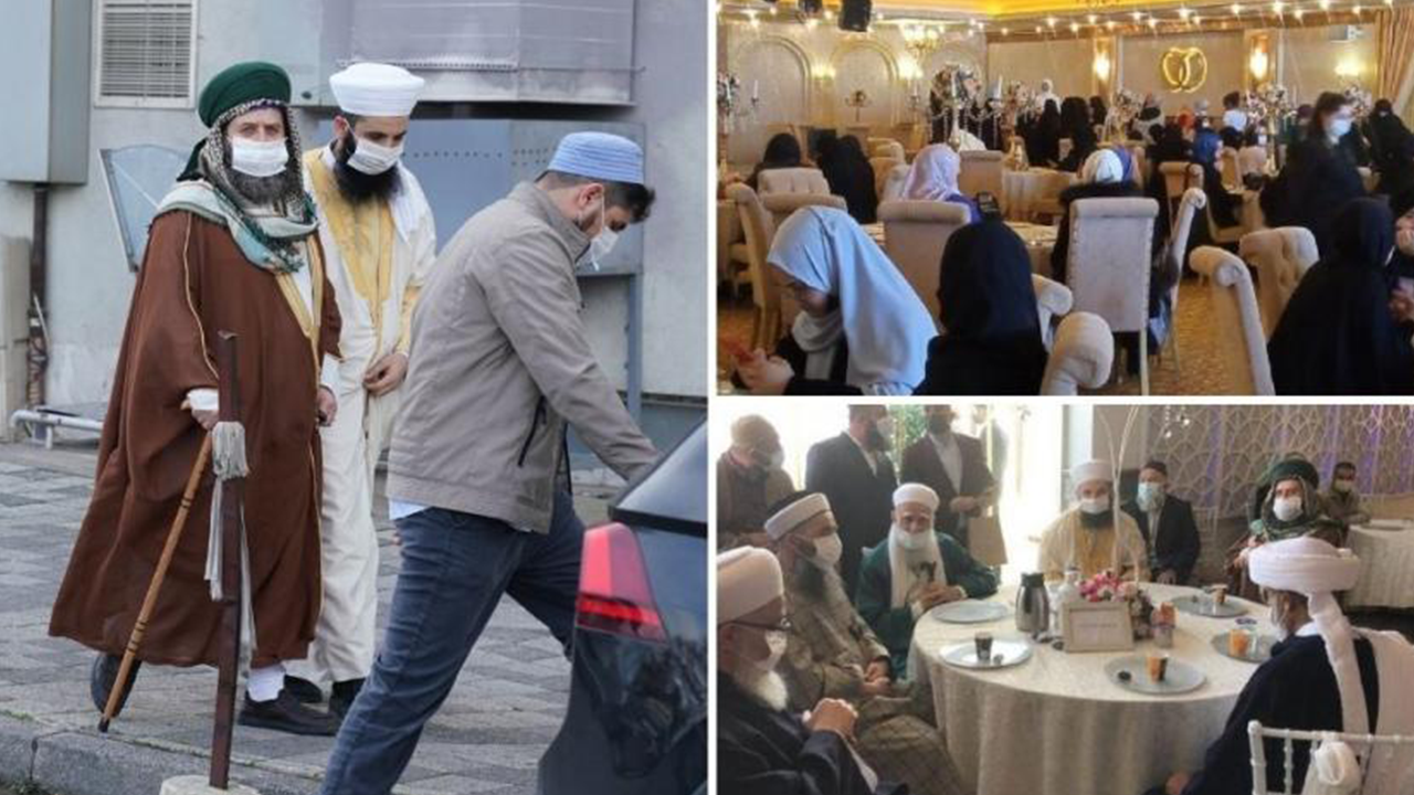 Cübbeli Ahmet'in kızına pandemide tıklık tıklım düğün