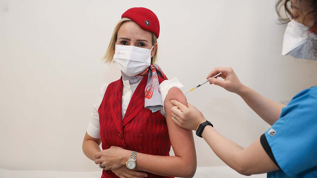 THY uçuş ekipleri aşılanmaya başladı