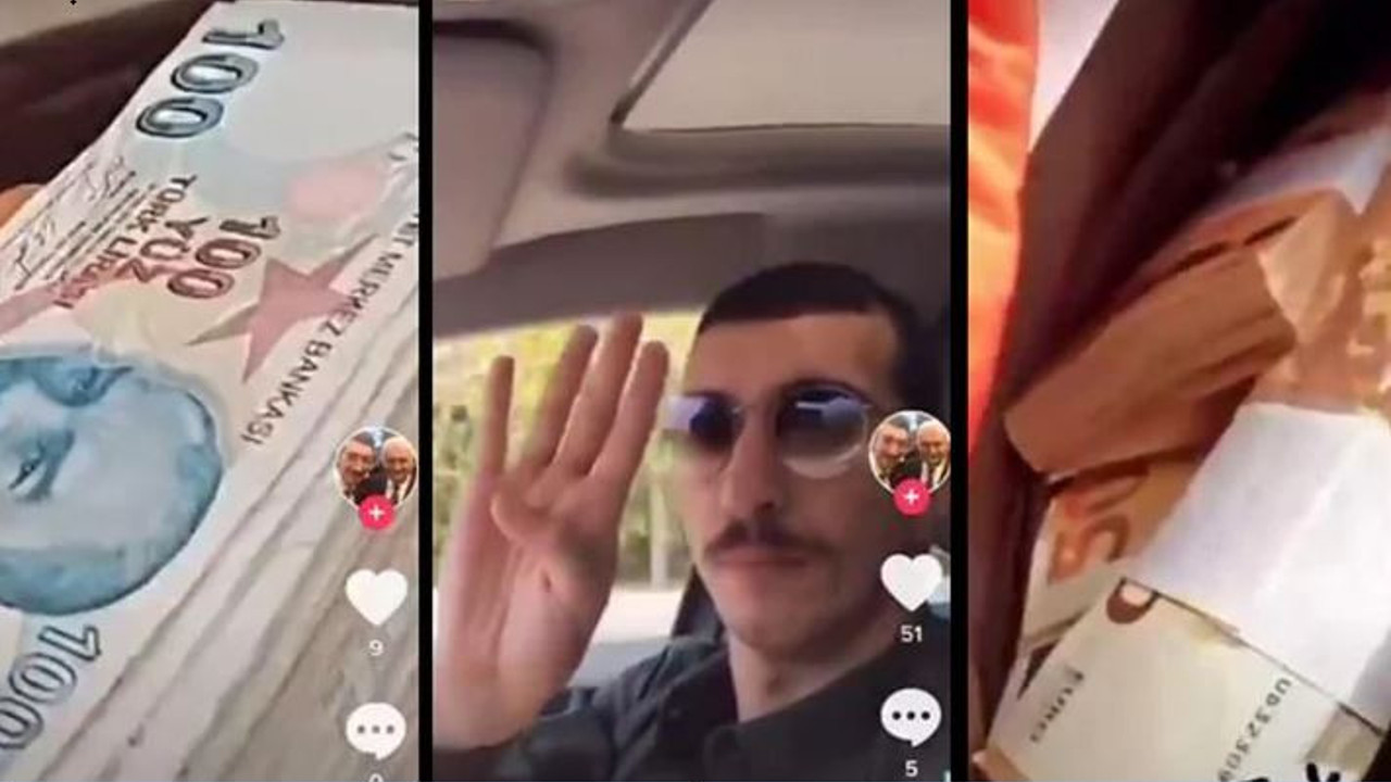 Balya balya paralarla poz veren kişi gözaltında. Emniyet Genel Müdürlüğü açıkladı