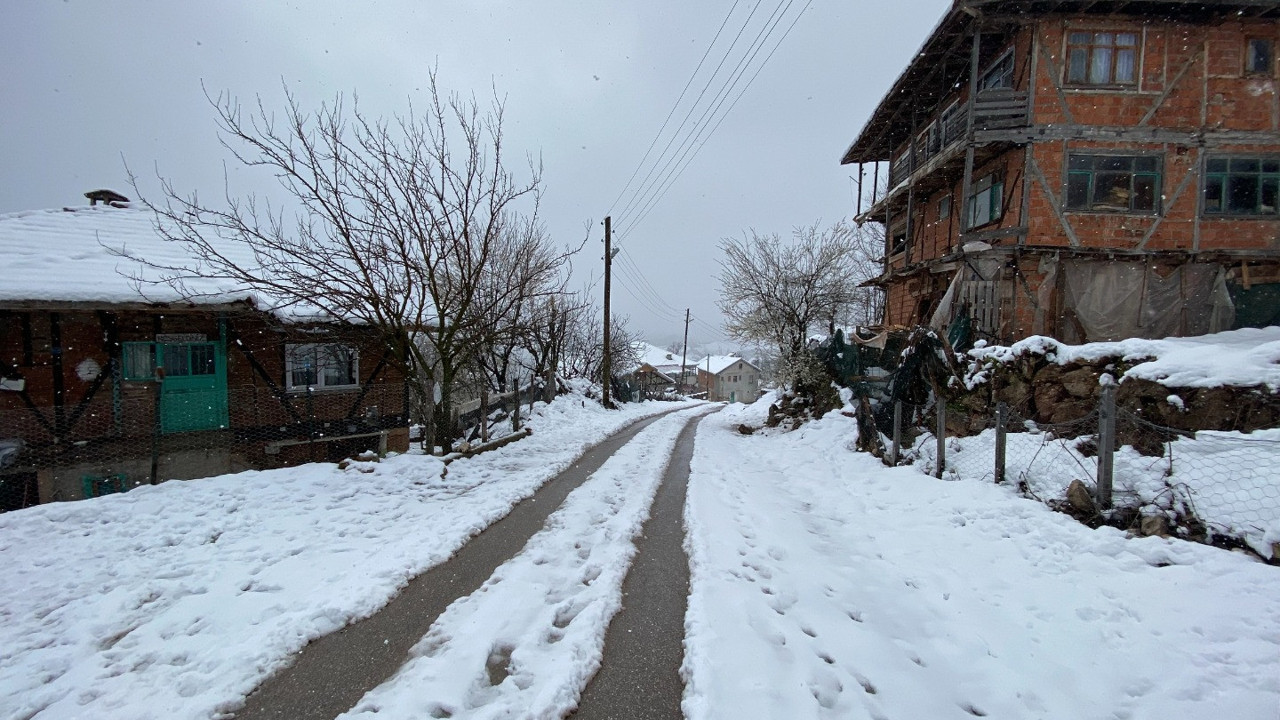 Bartın'ın yüksek kesimleri beyaza büründü
