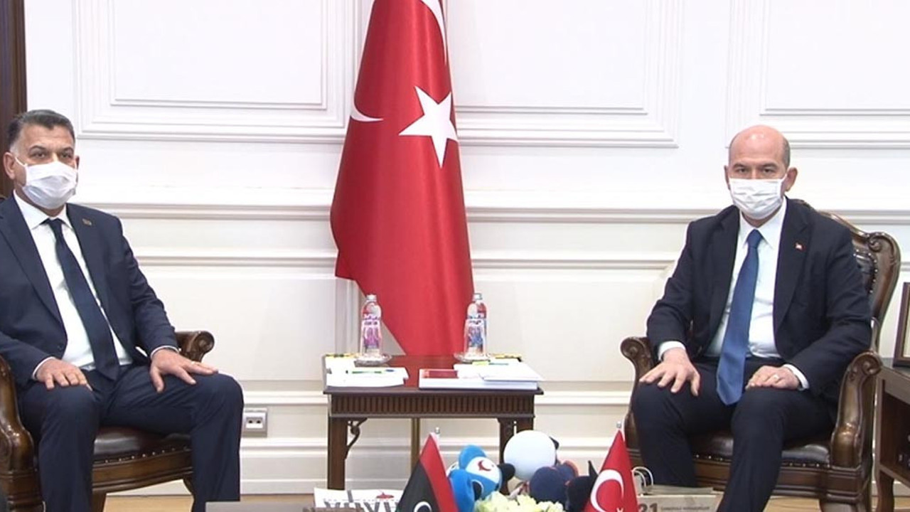 Bakan Soylu, Libyalı mevkidaşı Mazin ile bir araya geldi