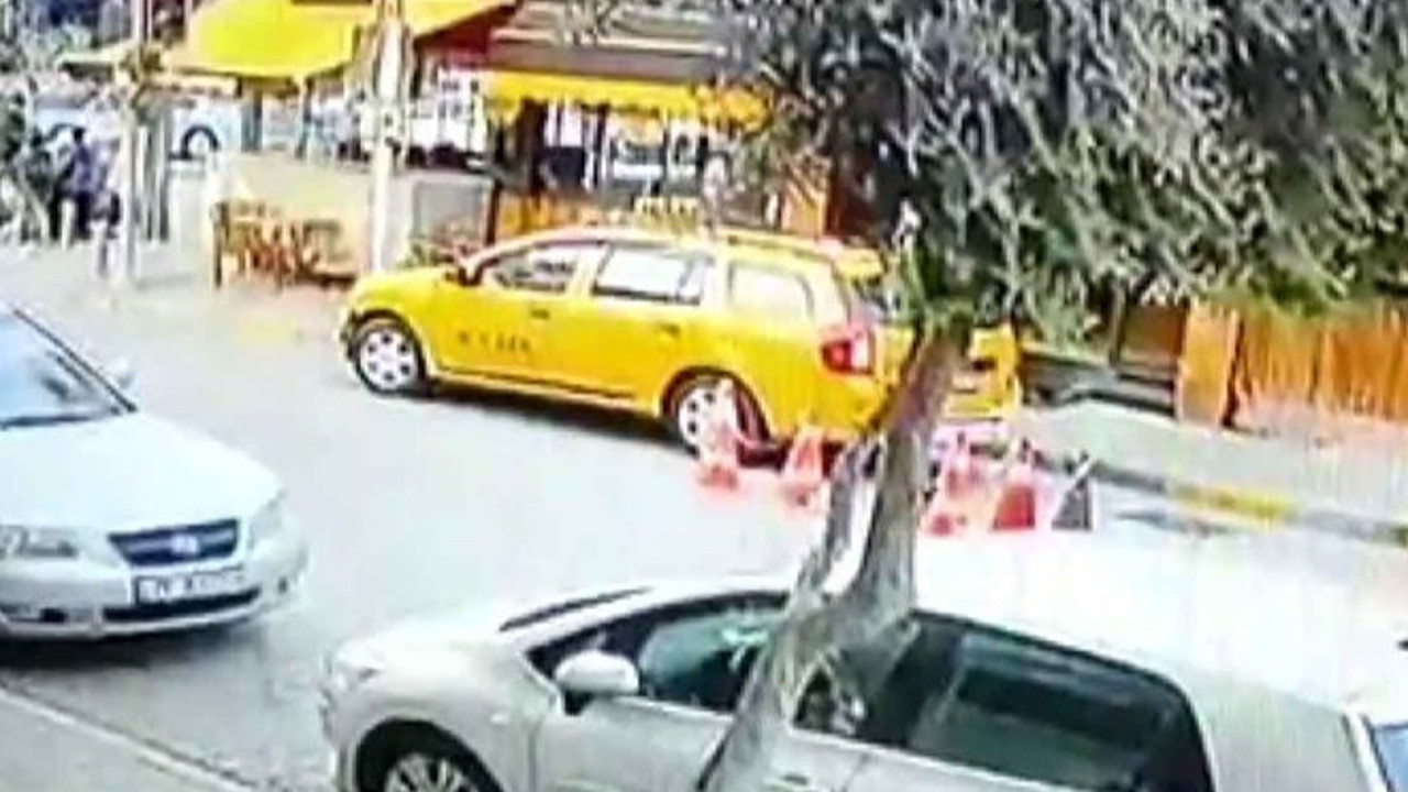 Kadın müşteri taksiyi kaçırdı
