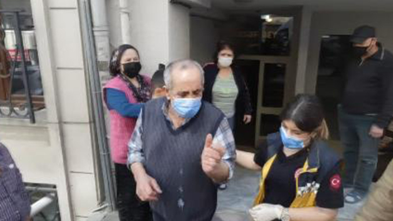 Boya yapan işçi fenalaştı