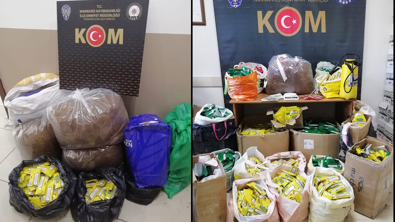 Muğla'da sahte tütün operasyonu