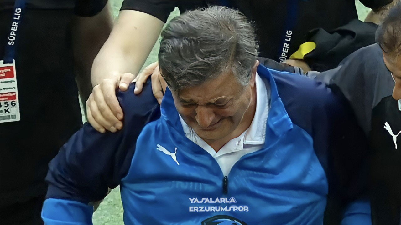 Zor zamanların adamı Yılmaz Vural bu kez Erzurumspor için devrede. Maç sonu hüngür hüngür ağladı