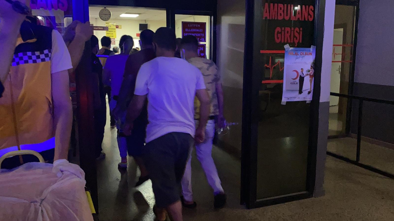 Yemekten zehirlenen işçiler hastaneye kaldırıldı