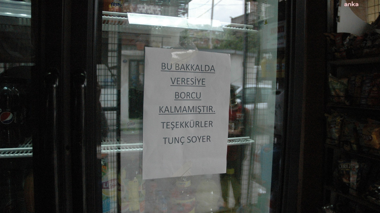 Tunç Soyer dayanışma çağrısı yaptı. Vatandaşlar veresiye defterlerini kapatmak için yarışa girdi