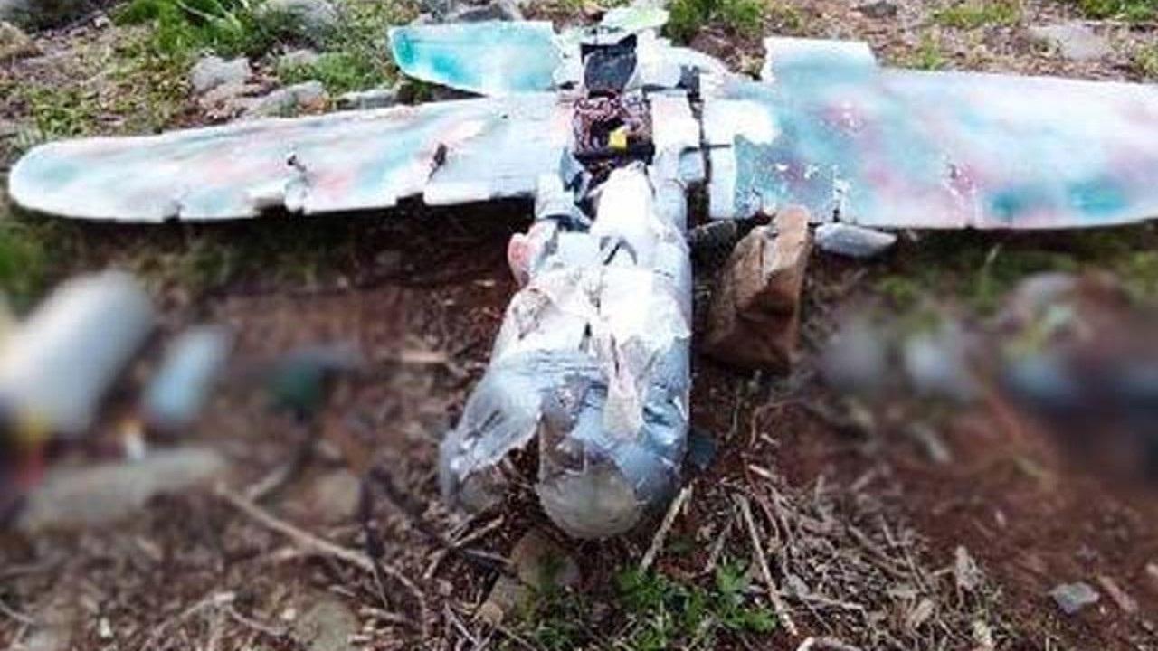 PKK'nın maket uçağı, vurularak düşürüldü