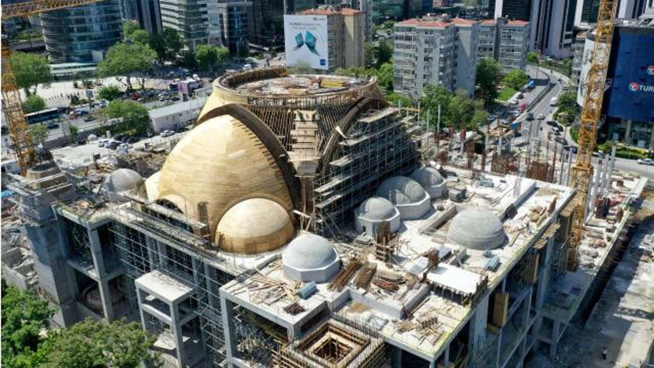Barbaros Hayrettin Paşa Camii’nin yüzde 75’i tamamlandı