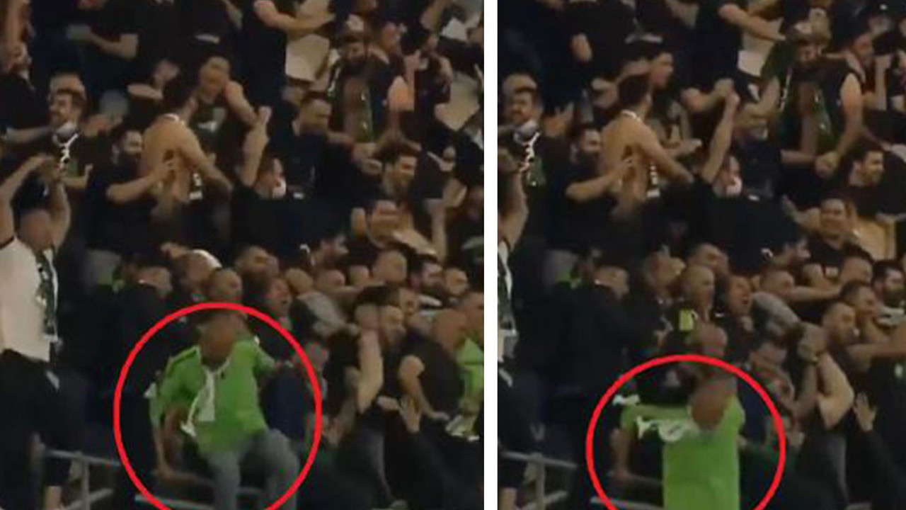 Gol sevinci tribünden atlattı