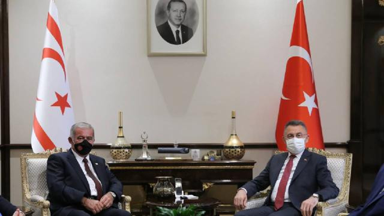 Fuat Oktay, KKTC Meclis Başkanını kabul etti