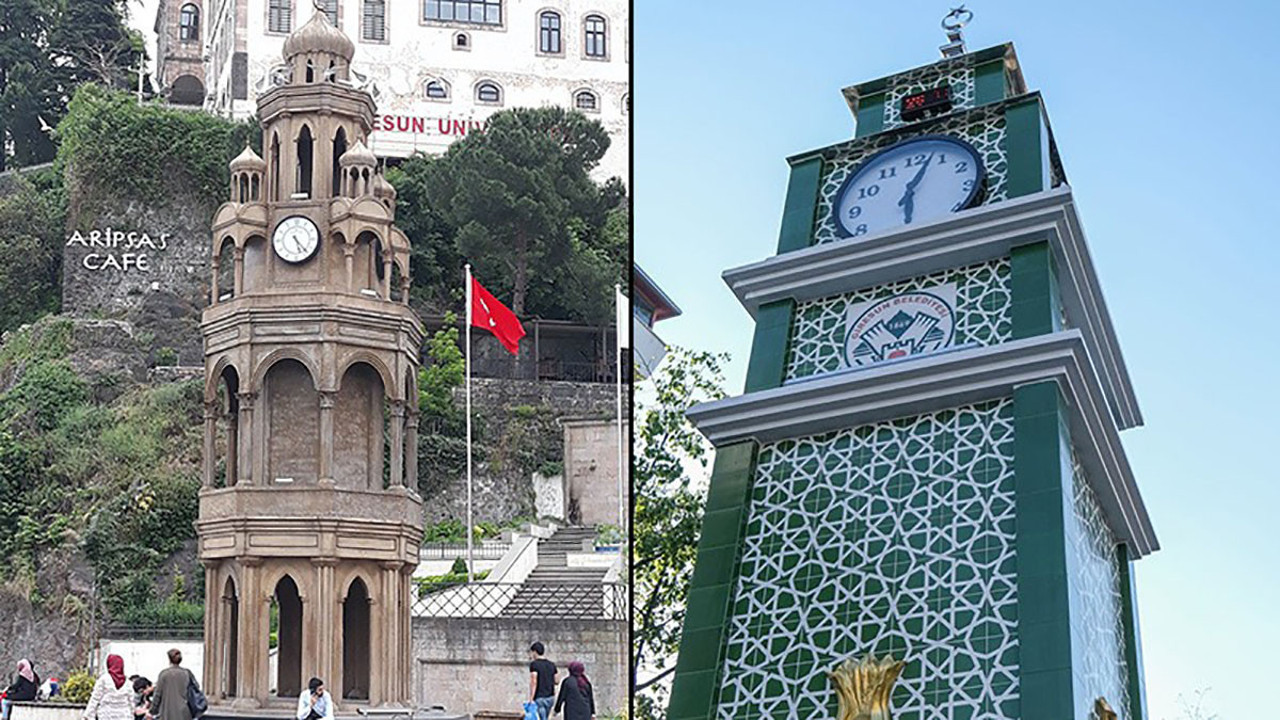 Giresun'daki eski saat kulesini yıkıp böyle yaptılar