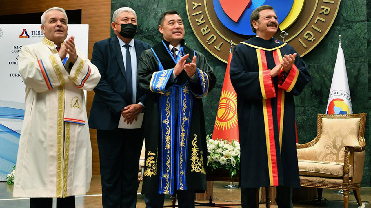 Kırgız Cumhuriyeti Cumhurbaşkanı'na fahri doktora