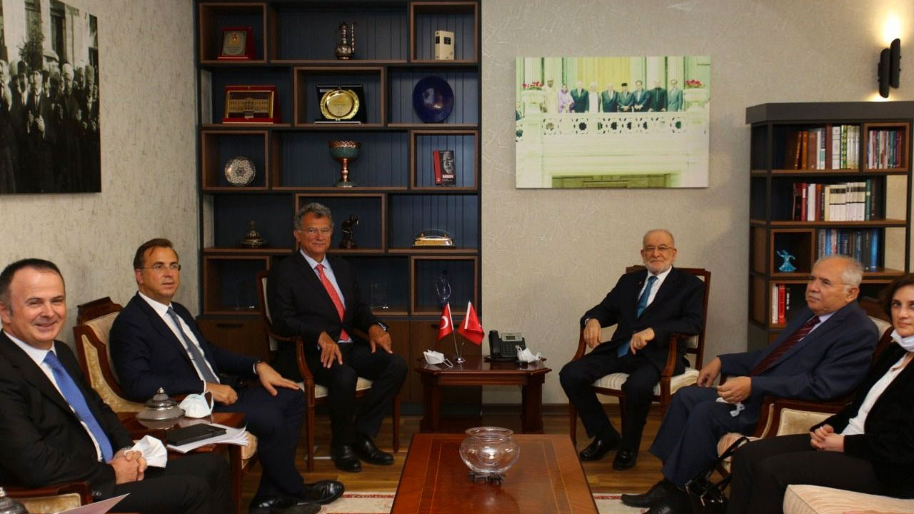 Saadet Partisi Lideri Temel Karamollaoğlu, TÜSİAD heyetini kabul etti