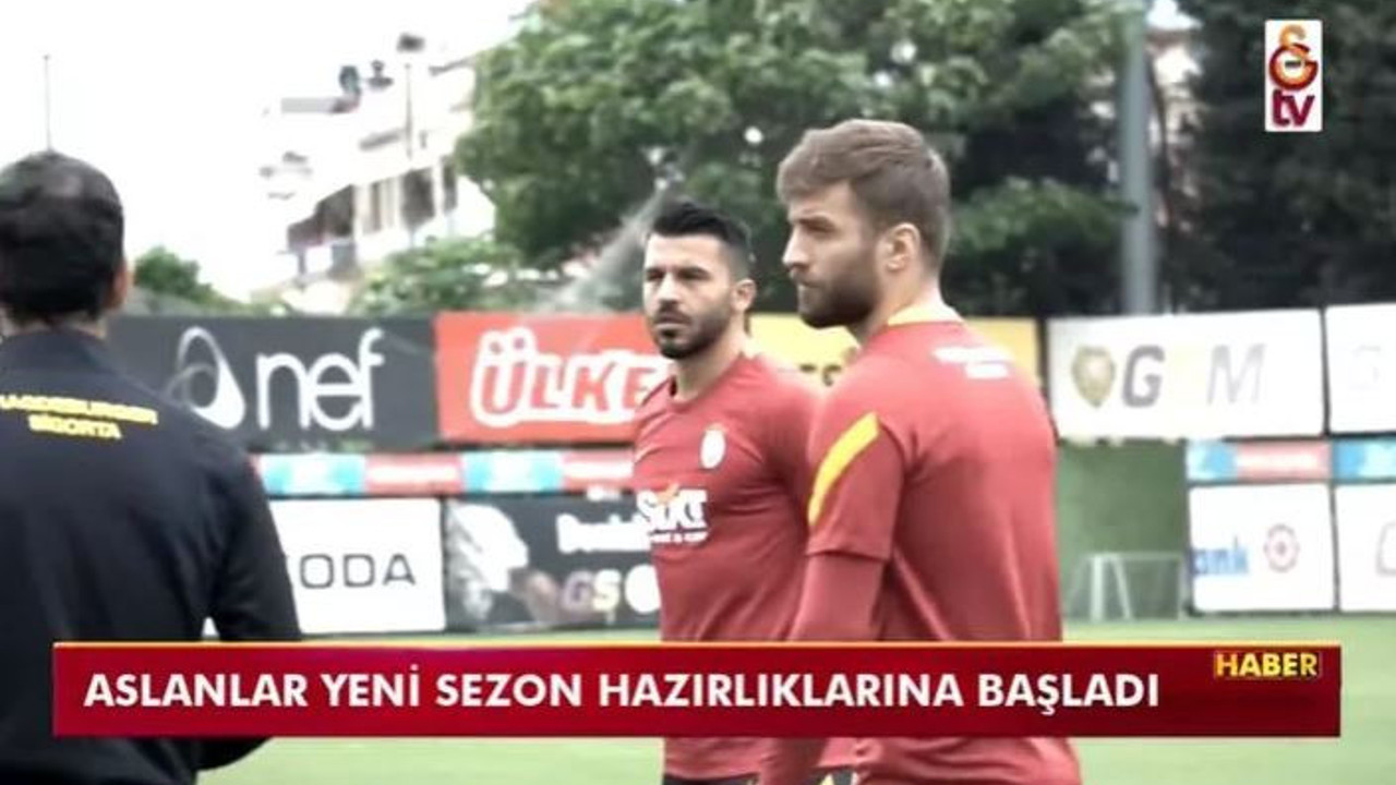 Galatasaray'ın yeni transferleri idmanda