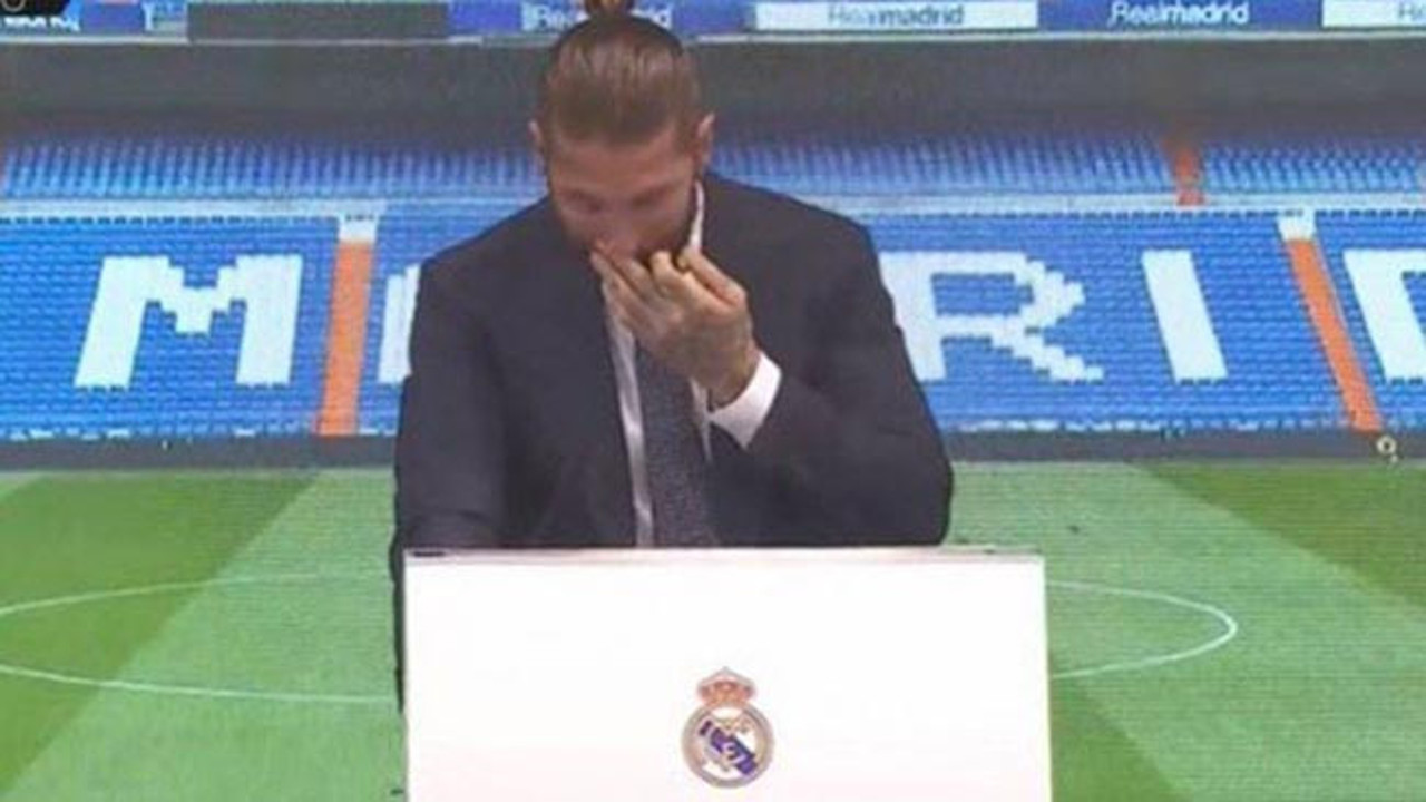 Sergio Ramos gözyaşları içinde Real Madrid'den ayrıldı