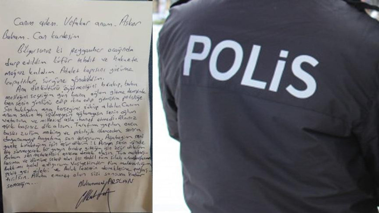 Polis intihar mektubu bırakıp sırra kadem bastı