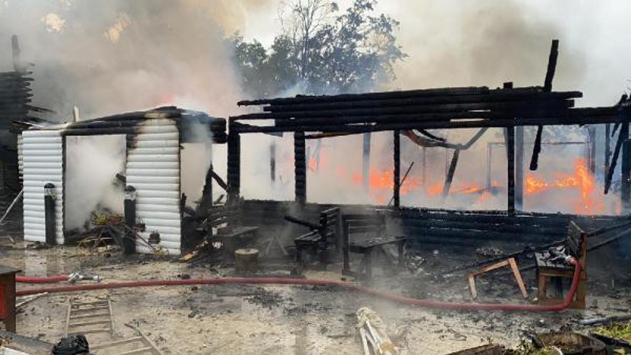 Şile'de kafeteryada yangın (19 Haziran 2021)