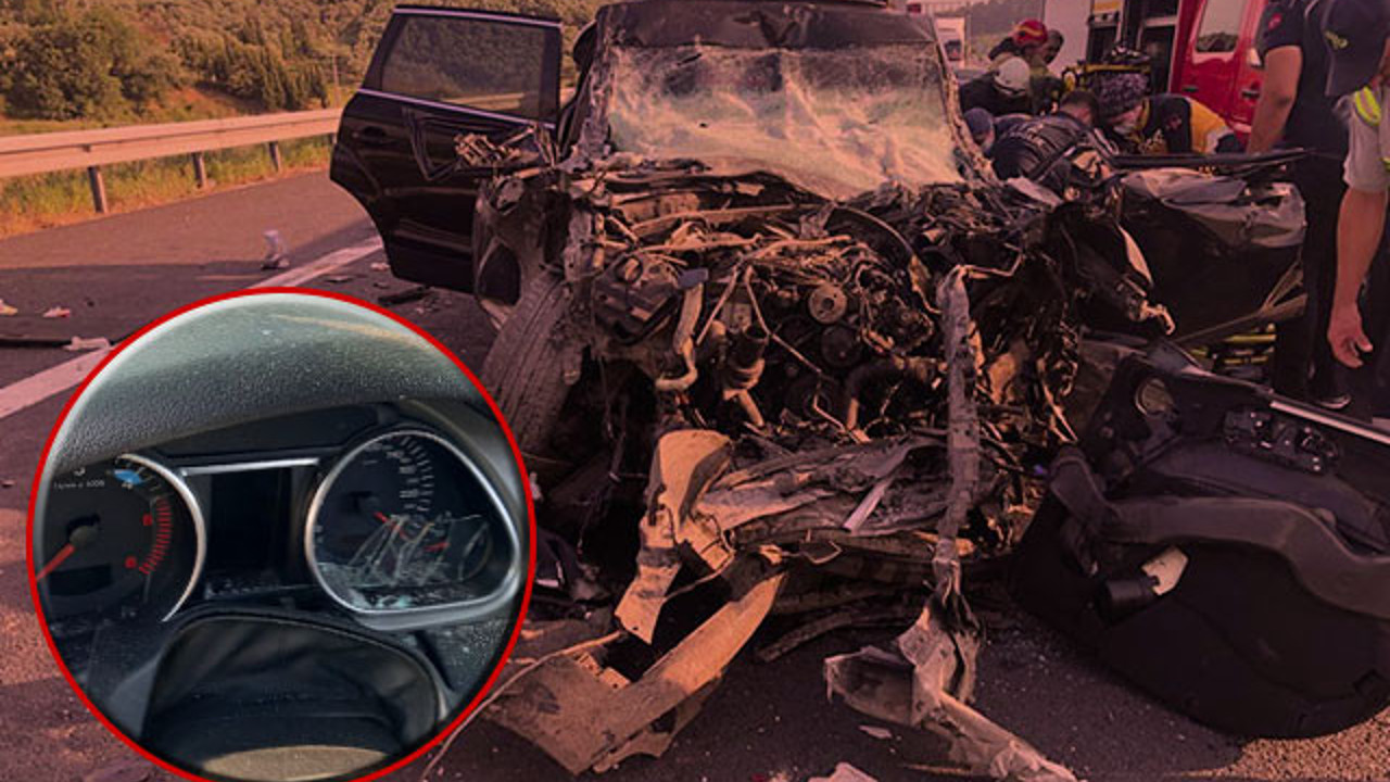 Kamyona çarpan cipin hız kadranı 280'de takılı kaldı; 1 ölü, 1 yaralı