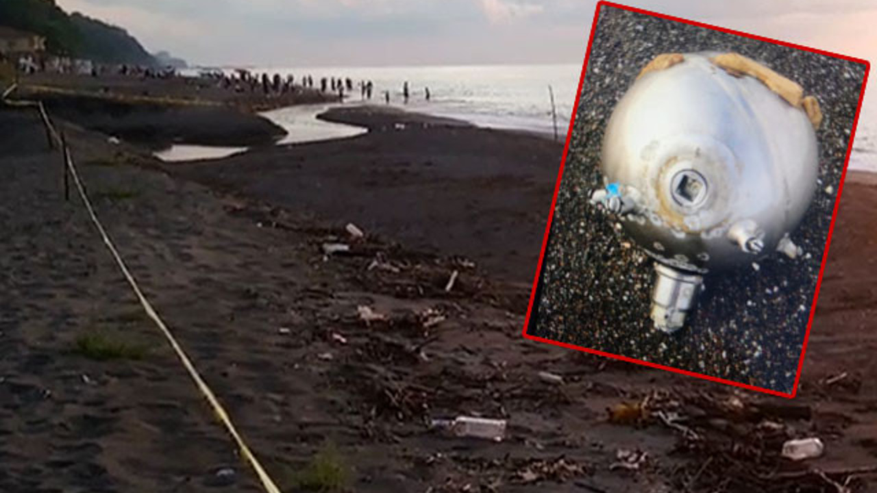 Düzce'de kıyıya mayın tetikleyicisi vurdu