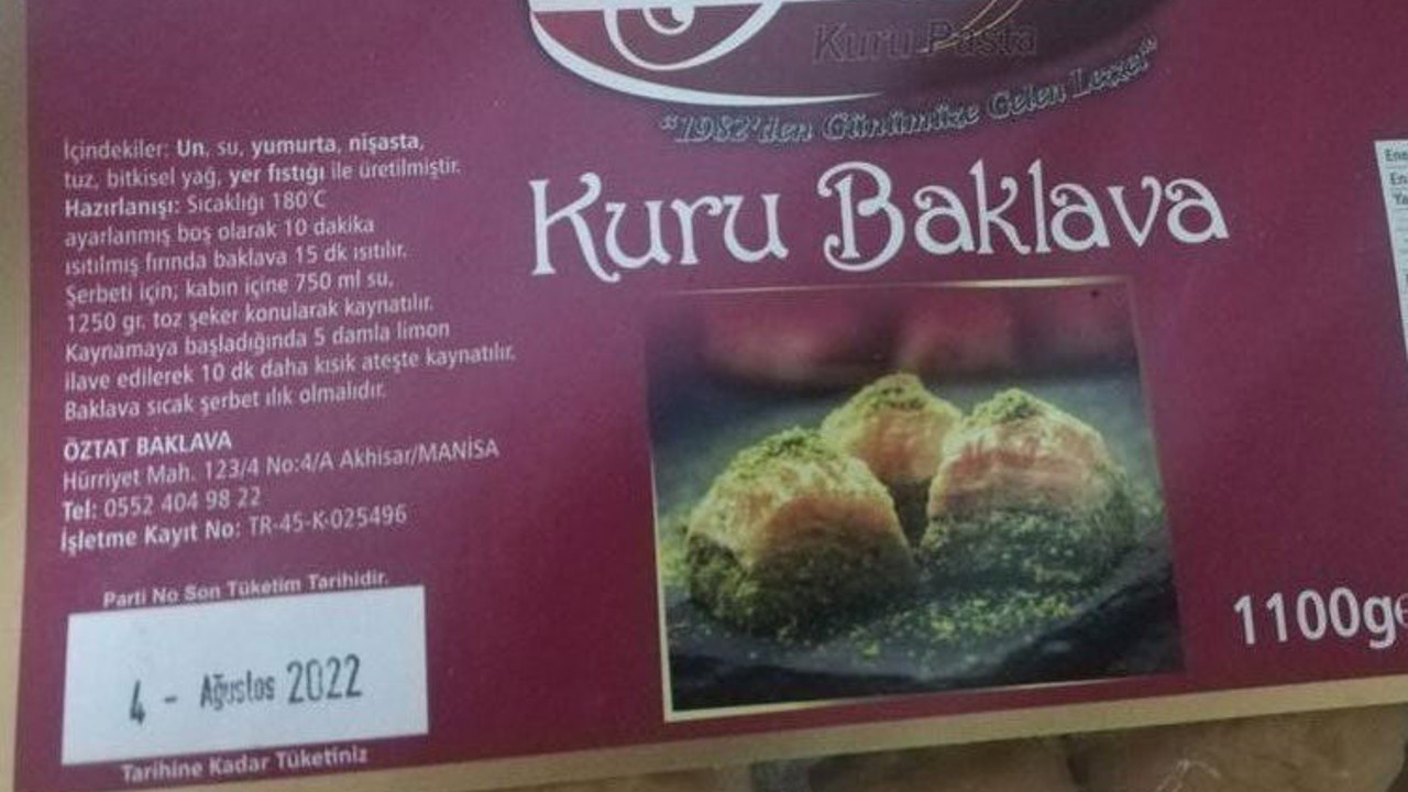 Antep fıstıklı baklavanın içinden ne çıktı