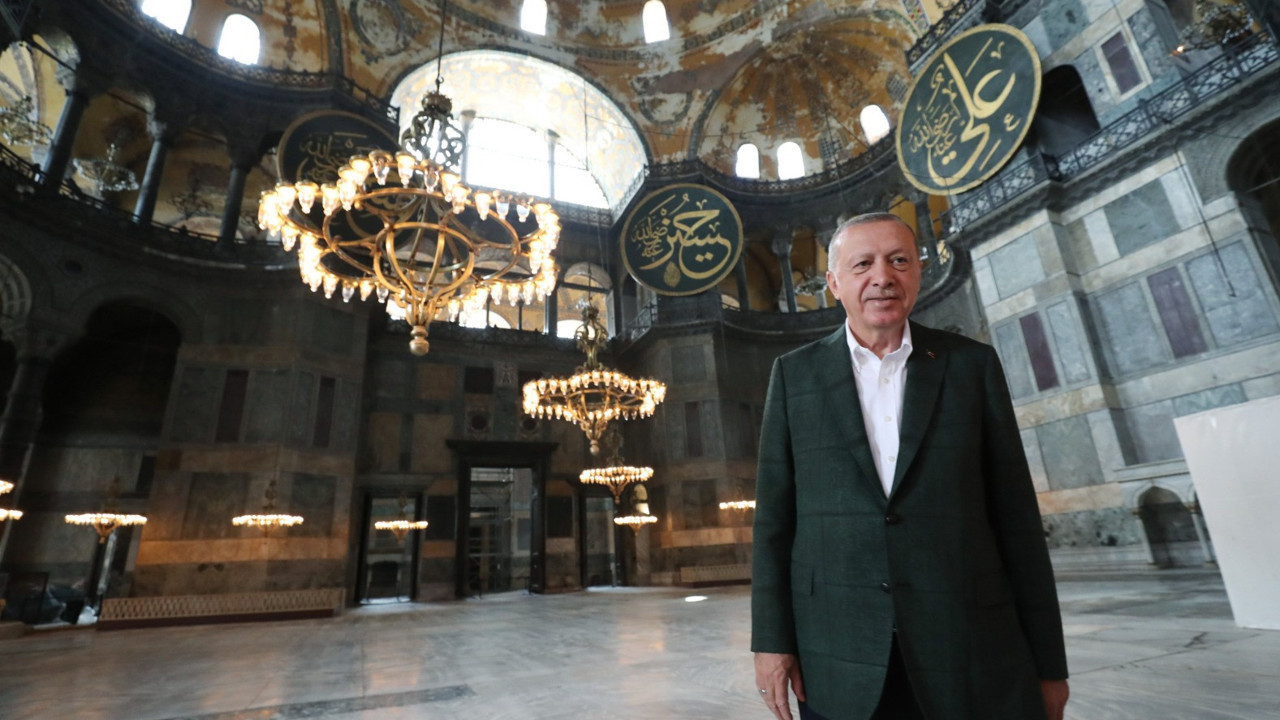 Erdoğan'dan Ayasofya mesajı