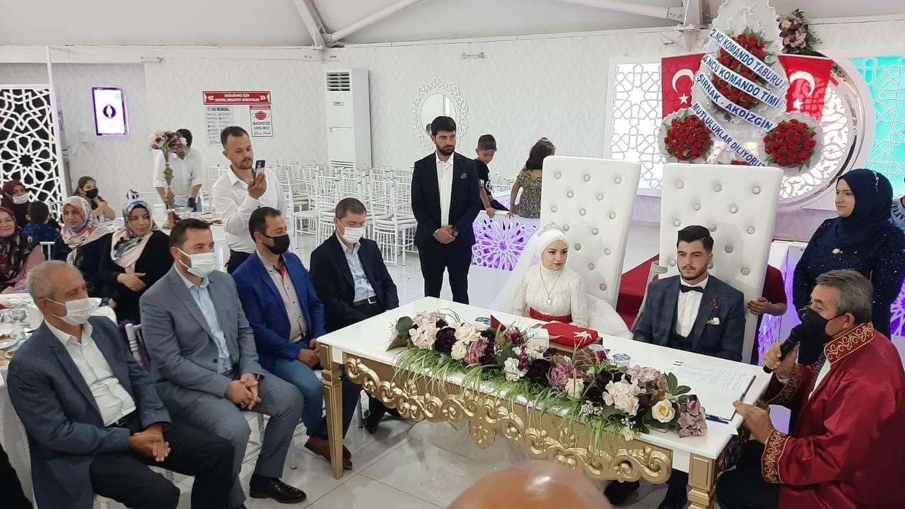 Afrin Gazisi dünya evine girdi