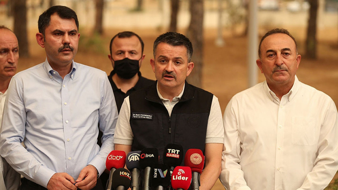 Bakanlar Manavgat'ta açıklama yaptı. THK'nın uçakları uçabilecek kapasitede değil