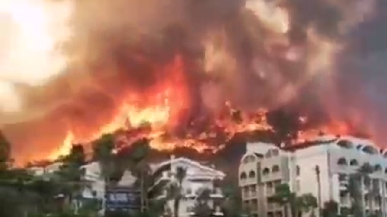 Marmaris'ten dehşet görüntüler