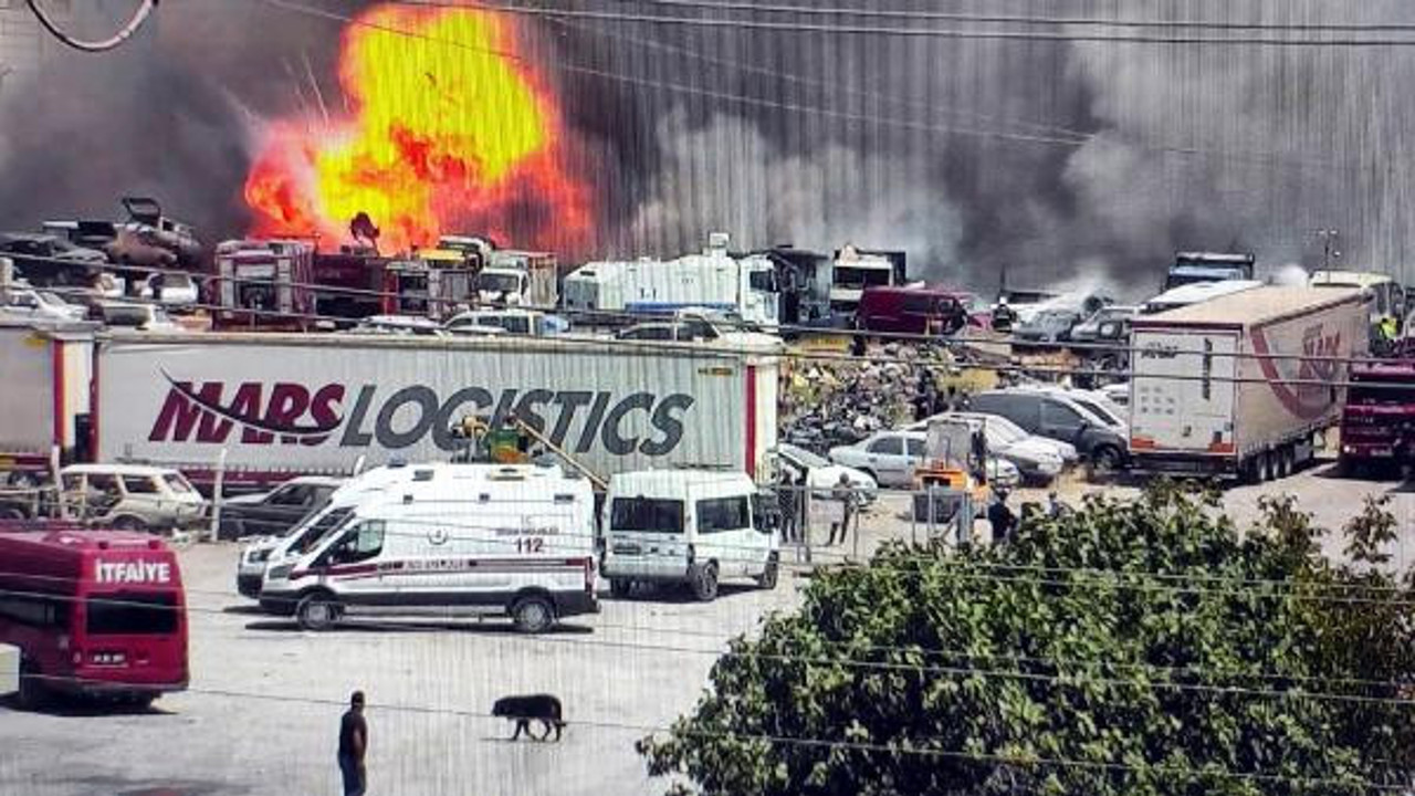 Yediemin otoparkında yangın