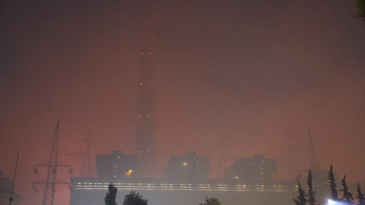 Kemerköy termik santrali alev alev yanıyor