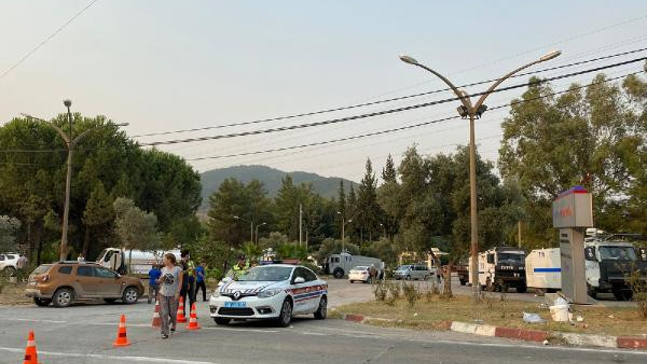 Milas'ta termik santral bölgesindeki alevler etkisini kaybetti