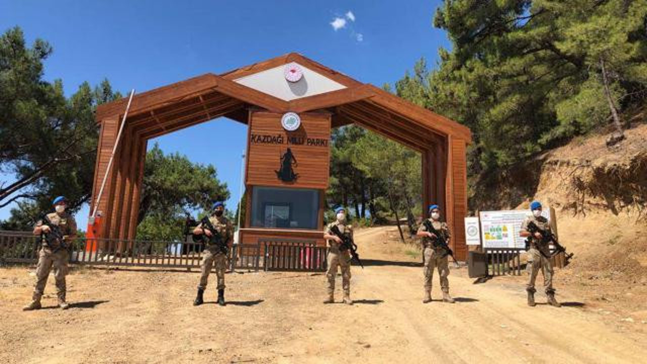 Kazdağları korumaya alındı: Girişler yasaklandı, komandolar devriyede