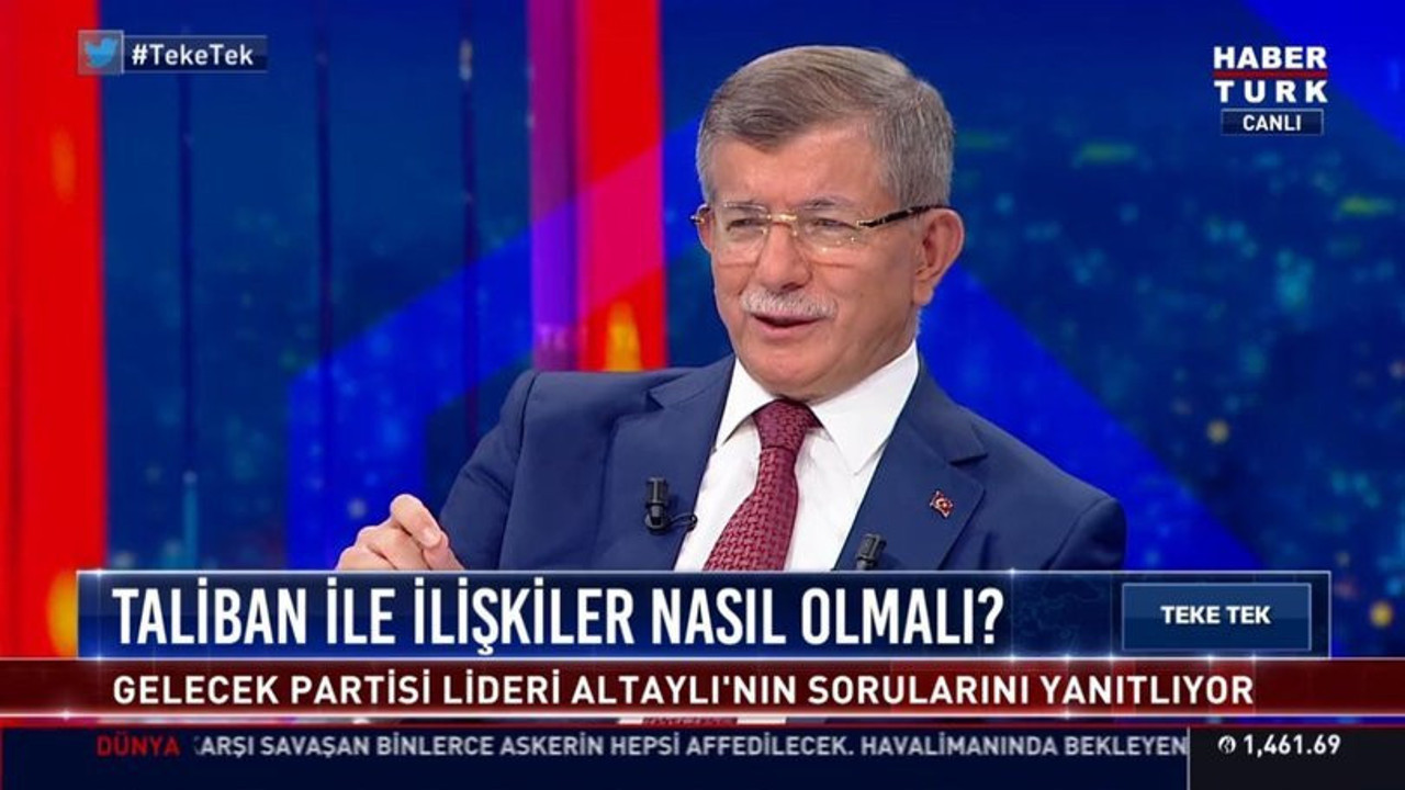 Davutoğlu’ndan şok Taliban açıklaması: Kanlı bir dönem, acı bir tablo yok