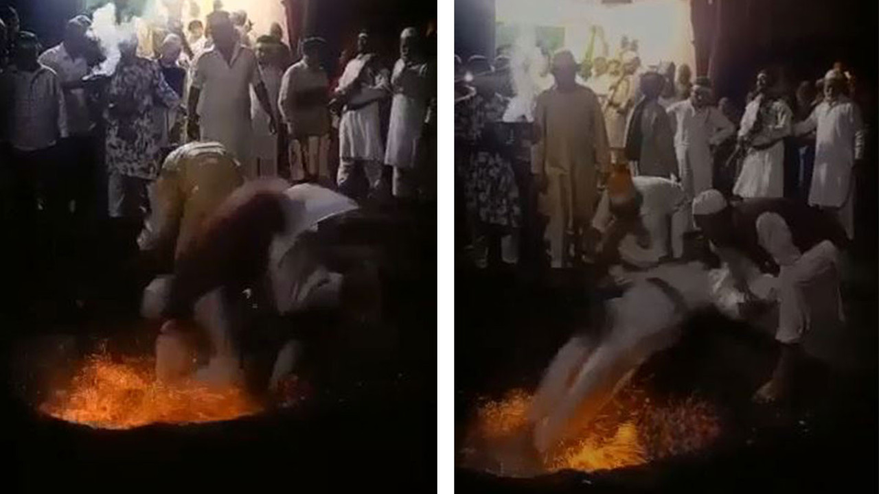 Konsantre olan değil yanındaki pişiyordu. Ateşin içine düştü bayıldı kaldı