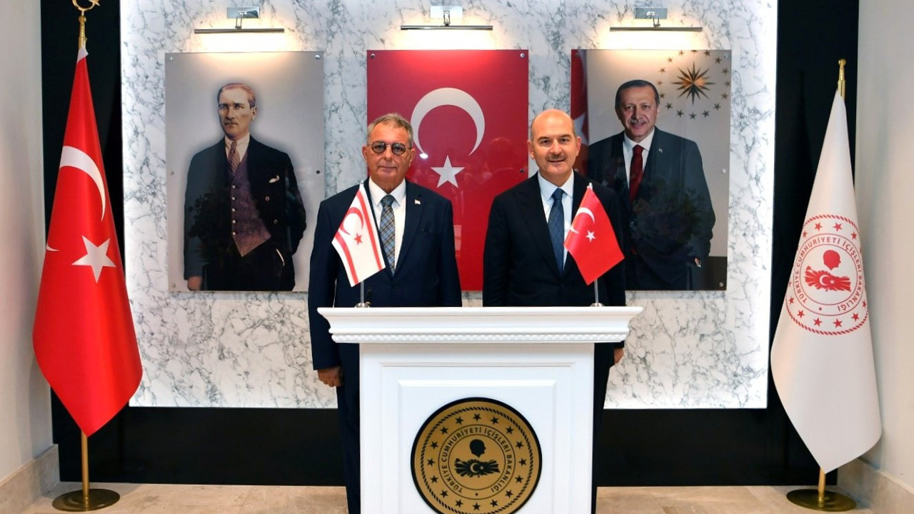 Bakan Soylu KKTC'li mevkidaşı Evren ile görüştü