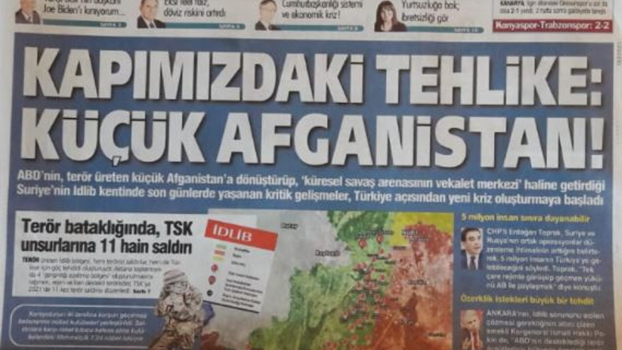 Yeniçağ bugün bu başlıkla çıktı (24 Eylül 2021)