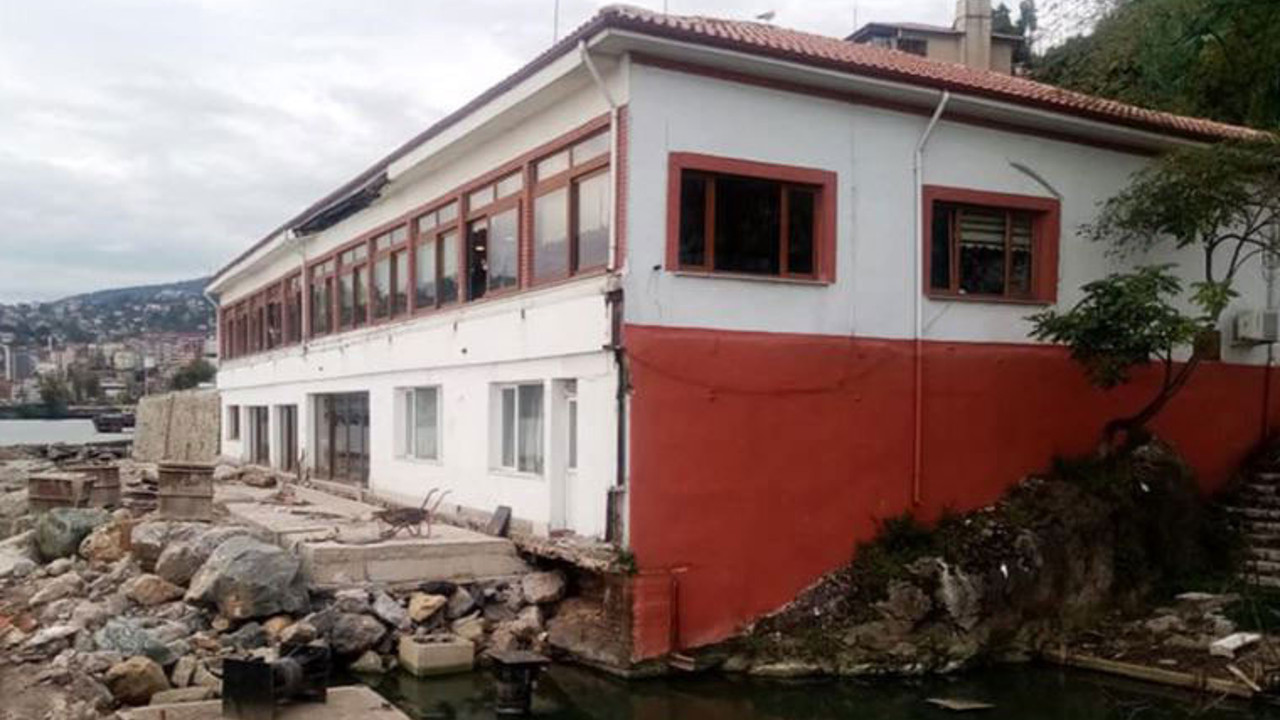 Zonguldak'taki tarihi Maden Mühendisleri Odası binası yıkılıyor