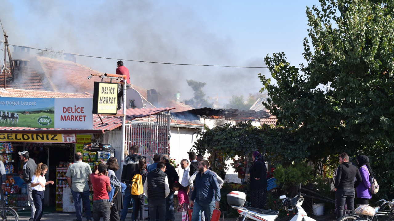 Konya'da yangın paniği