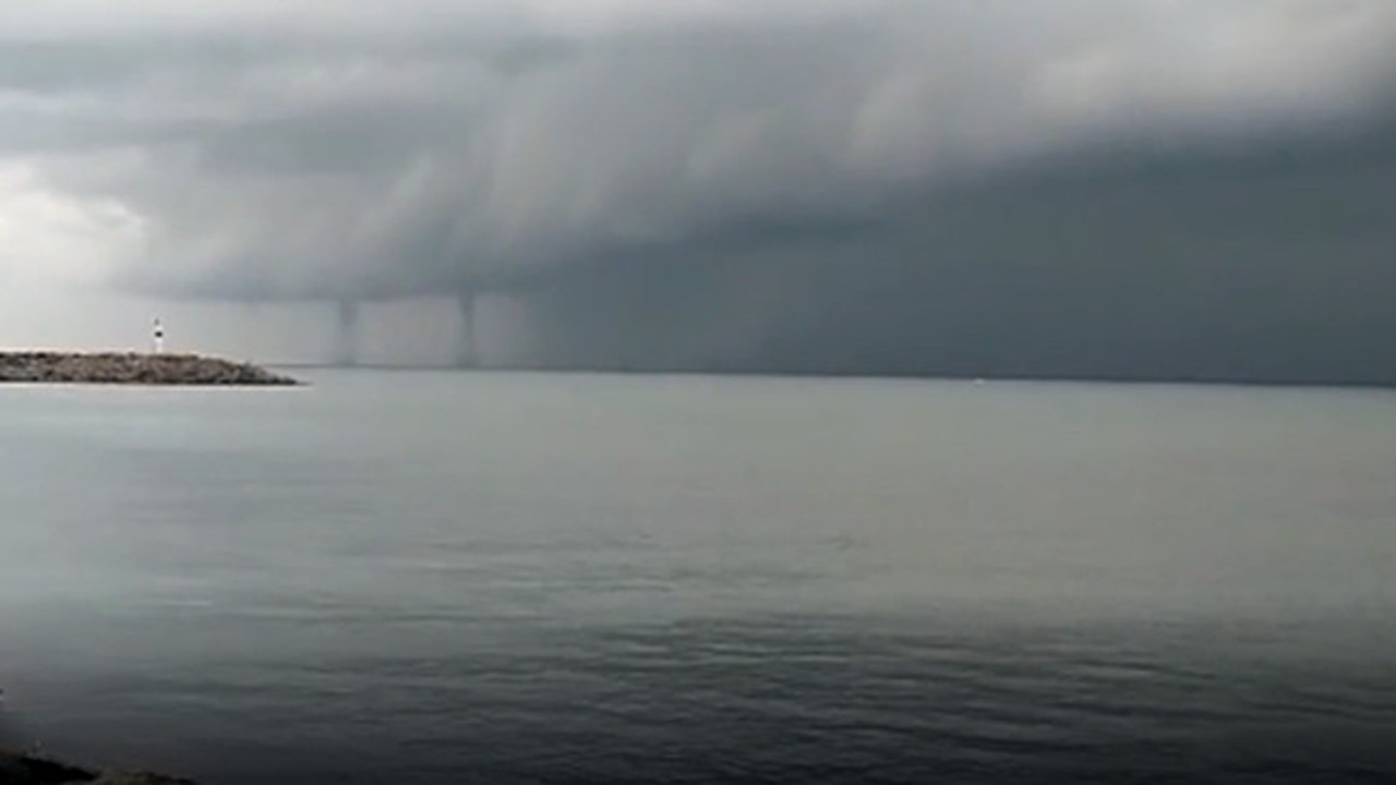 Saros Körfezi’nde çifte hortum