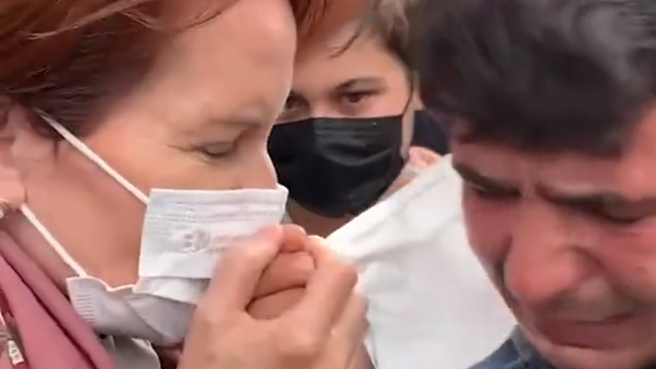 Meral Akşener'e derdini anlatan öğrenci: ''Üniversite okuyorum ellerime bakın'' diyen öğrenci gözyaşlarına boğdu