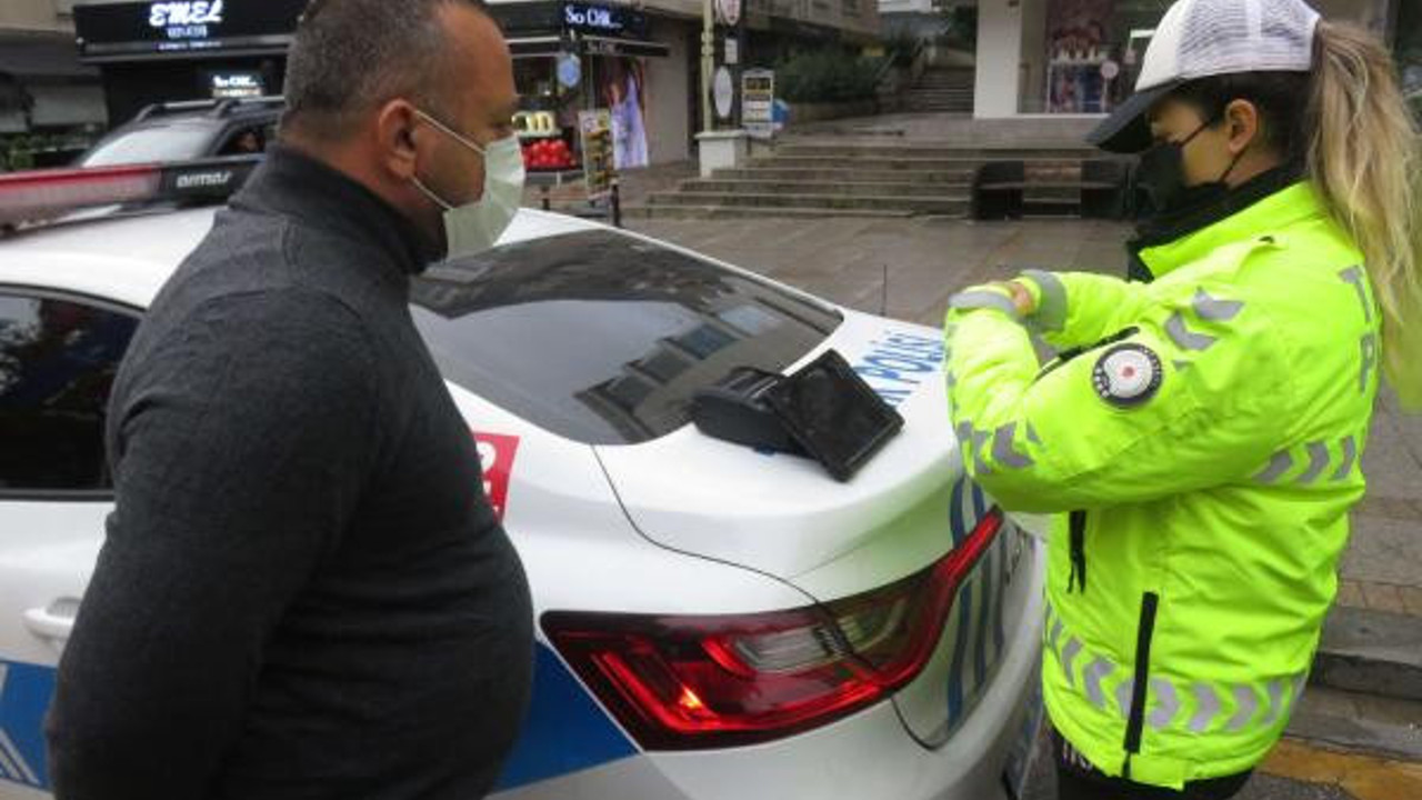 Denetimde ceza kesilen taksiciden ilginç yanıt
